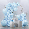 PartyWoo Baby Blue Balloons 145pcs Light Pastel Sky Aqua Blue Color | Different by PartyWoo