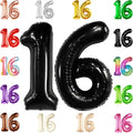 KatchOn Giant Black 16 Balloon Numbers Foil 40 Inch 16 Birthday Decorations | by KatchOn