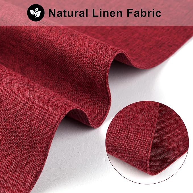 Cloth Placemats Set of 6, Cotton Linen Blend Machine Washable Durable Linen - Image 3