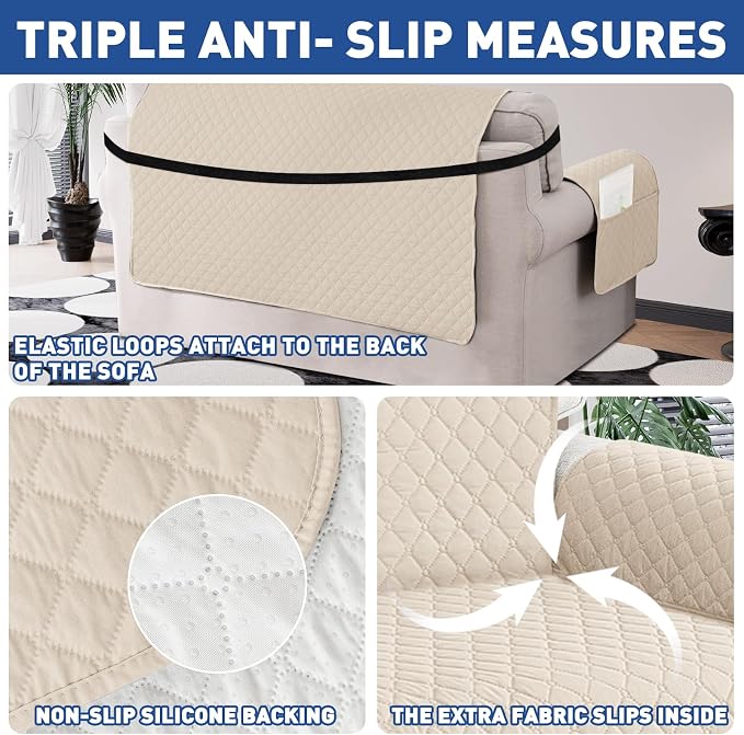 XINEAGE Loveseat Sofa Cover Waterproof Couch Covers - Image 4