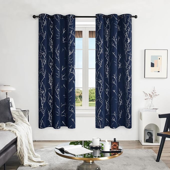 Deconovo Blackout Curtains, Light Blocking Panels, 2 Panels, - Image 2