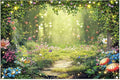 12x8ft Enchanted Forest Photography Backdrop Fairy Garden Banner | Fairytale by ZTHMOEBACKDROP