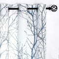 FMFUNCTEX Blue White Curtains 50" X 45" by Fmfunctex