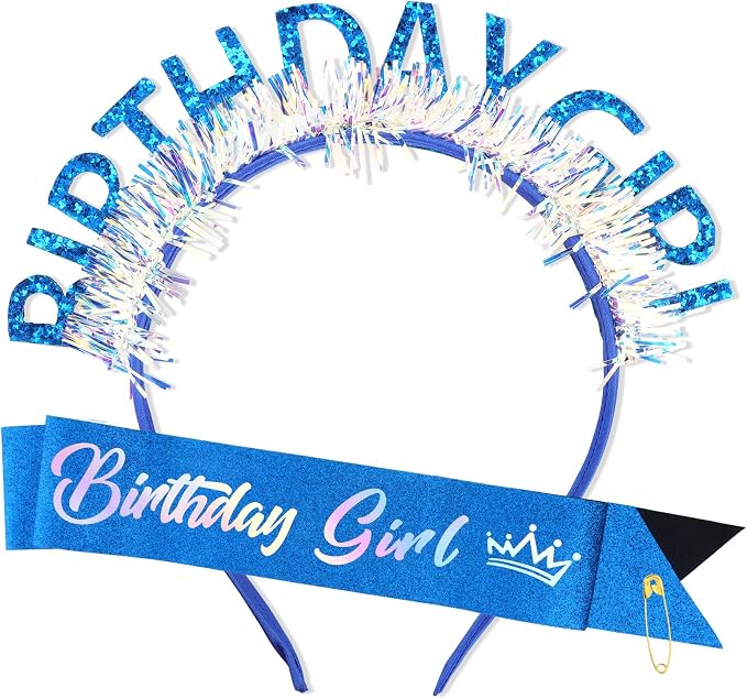 CIEHER Birthday Girl Headband Birthday Crown by CIEHER