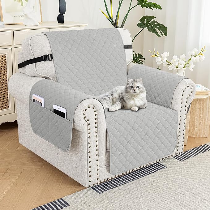 XINEAGE Quilted Chair Sofa Cover Waterproof Chair Covers by XINEAGE