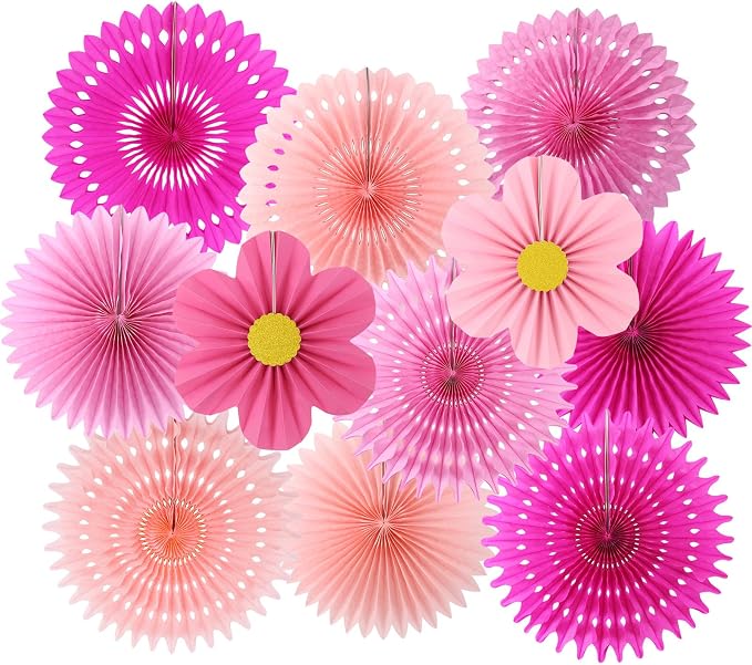 zilue Paper Fans Party Decorations Paper Flowers Decorations by zilue