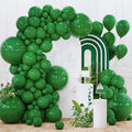 PartyWoo Dark Green Balloons 140pcs Emerald Hunter Forest Green Color | by PartyWoo