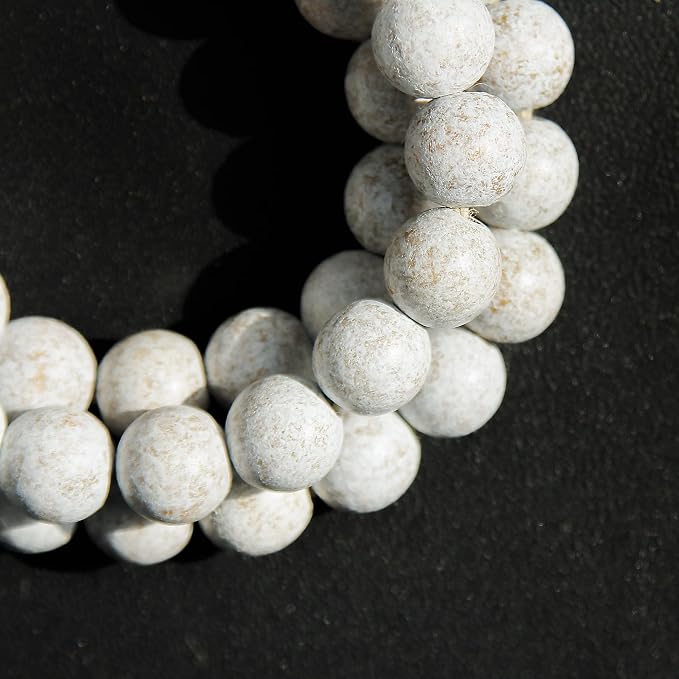 Meplait 39in Wood Bead Garland, Farmhouse Beads - Image 5