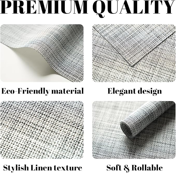 Placemats Set of 12 Vinyl/Plastic Woven Place Mats - Image 2