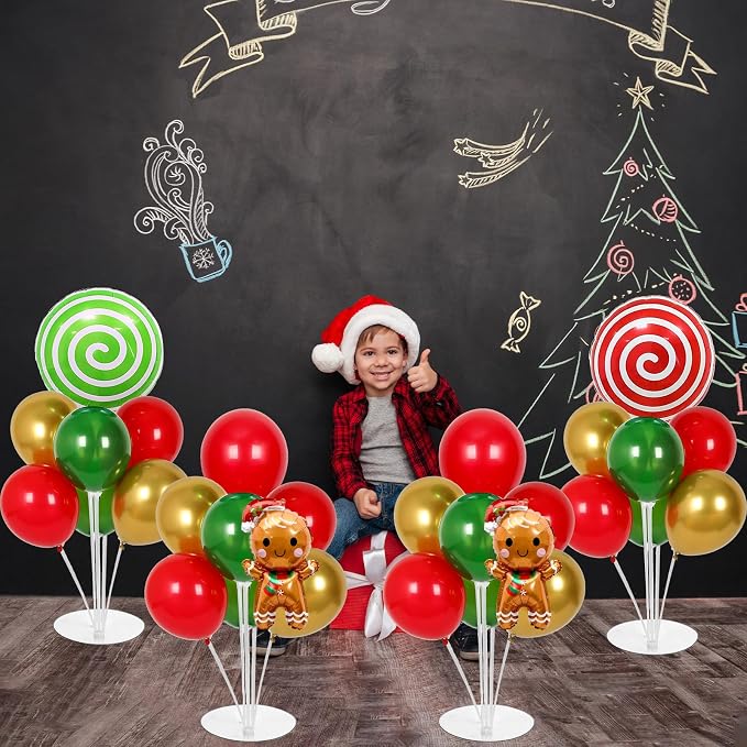 4 Sets Christmas Party Balloons Stand Kit - Image 7