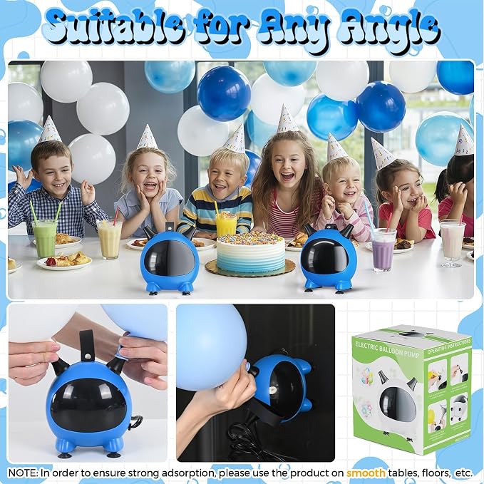 Balloon Pump Electric, Portable Balloons Inflator Air Pump - Image 4