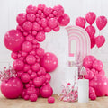 PartyWoo Hot Pink Balloons 155pcs Magenta Fuchsia Color 18 12 10 5 Inch | 18 12 by PartyWoo