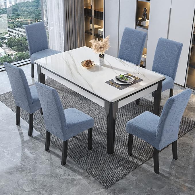 Waterproof Dining Room Chair Covers Set of 6 Slipcovers - Image 6