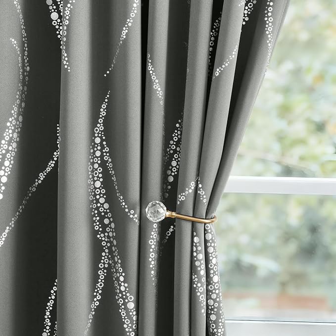 Yakamok Grey Light Blocking Curtains - Image 8