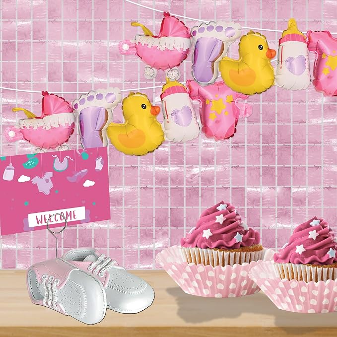 Baby Shoes Photo/Balloon Holder Party Accessory - Image 3