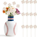 TICIAGA Baseball Wooden Floral Picks by TICIAGA