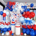 Red White Blue Balloon Arch Kit, 4th of July Independence Royal Blue Red White by Jobkoo