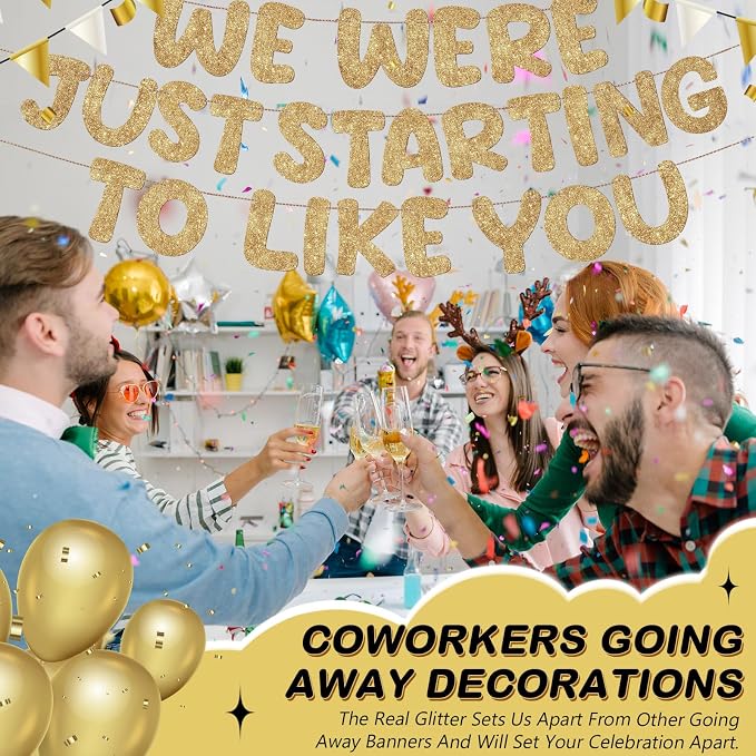 Fulmoon We Were Just Starting to Like You Banner Going Away Party Retirement - Image 7