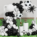 Soccer Balloon Garland Arch Kit, Soccer Birthday Party Decoration | Black and by Haolongfa