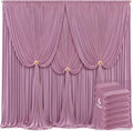 6 Panels Dusty Pink Backdrop Curtains by Tao-GePartyDecorations