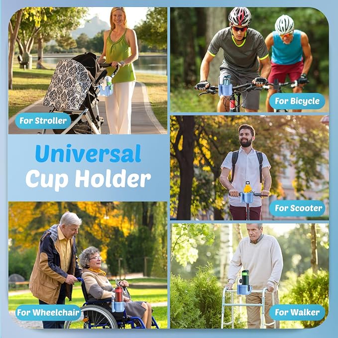 Stroller Cup Holder with Phone Holder, Accessories - Image 6