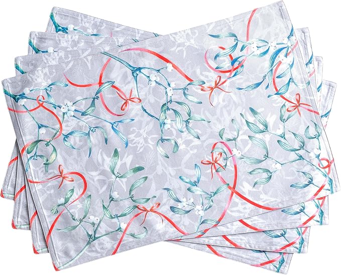 Maison d' Hermine Placemats Set of 4 100% Cotton Washable Cloth Place Mats by MaisondHermine
