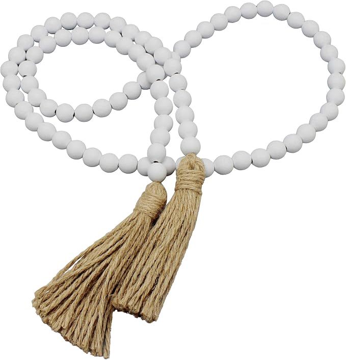 CVHOMEDECO. Wood Beads Garland by CVHOMEDECO