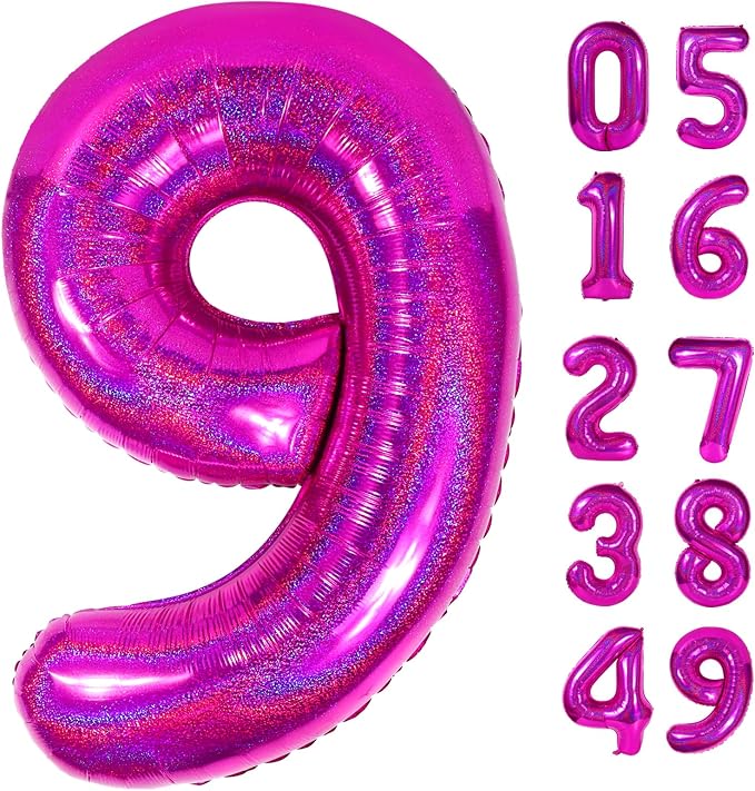 Laser Hot Pink 9 Balloon by IWERP