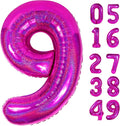 Laser Hot Pink 9 Balloon by IWERP
