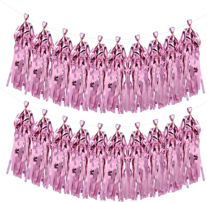 MECCANIXITY 20Pcs Shiny Tassel Garland Banner Tissue Paper by MECCANIXITY