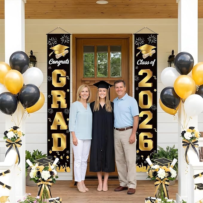 Graduation Decorations 2026 Porch Banner, Congrats Grad Class of 2026 Banner - Image 7