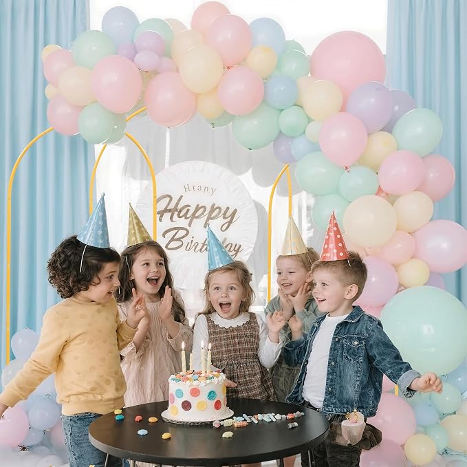 Toodour Arch Backdrop Stand 7.2FT, 6FT Set of 3 Gold Metal Wedding Balloon Arch - Image 5