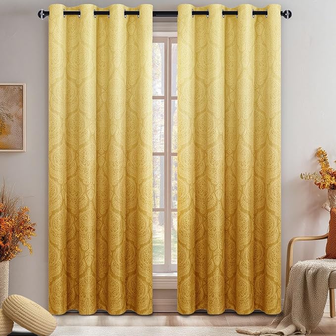 DWCN Ombre Blackout Curtains for Bedroom by DWCN