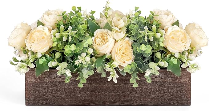 Dahey Artificial Flowers Farmhouse Centerpieces by Dahey