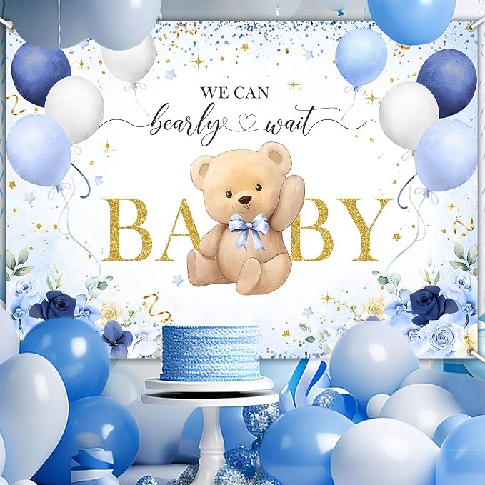 Avezano Bear Baby Shower Backdrop - Image 7