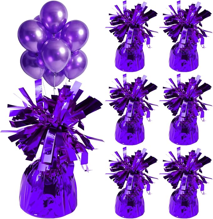 6 Pcs Balloon Weights Metallic Anchor Balloon Holder by Unknown