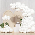 White Balloons 145pcs Different Sizes 5in 10in 12in 18in White Latex Balloon by Unknown