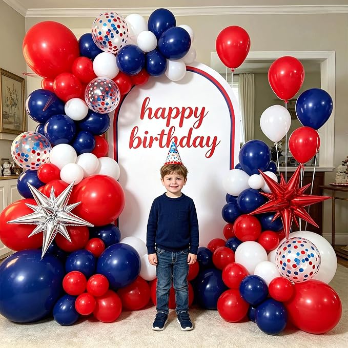 Red White and Blue Balloon Arch Kit, Party Decor | Red White Blue Balloons - Image 6