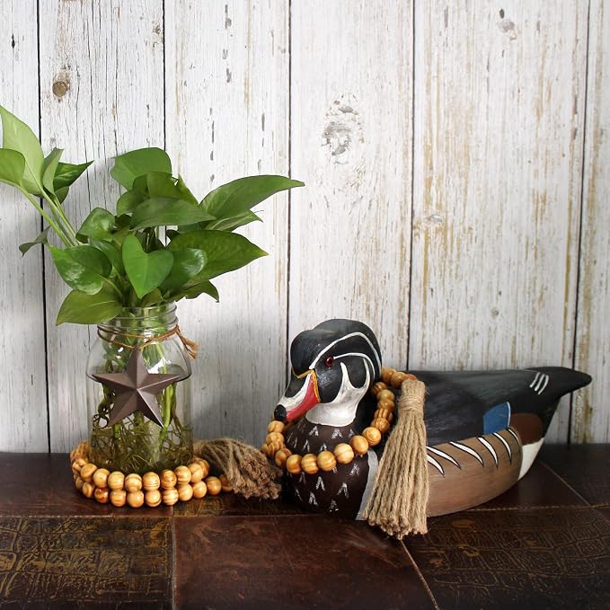 CVHOMEDECO. Wood Grain Beads Garland - Image 5