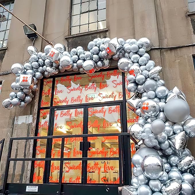 PartyWoo Silver Balloons 50pcs Latex Helium Balloons 12 Inch | Birthday Wedding - Image 5