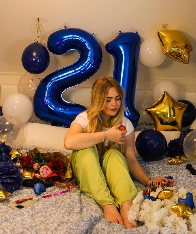 Night Blue Number 1 Balloon 40 inch, 1st Birthday Party Balloons Decorations | - Image 4