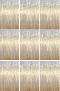 Voircoloria Champagne Foil Fringe Backdrop Curtains, Birthday Party Decorations by Voircoloria