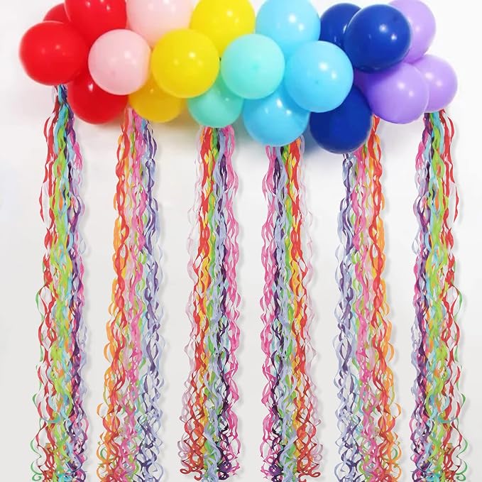 52IN 10PCS Rainbow Swirls Tassel Hanging Garland Party Decorations - Image 4