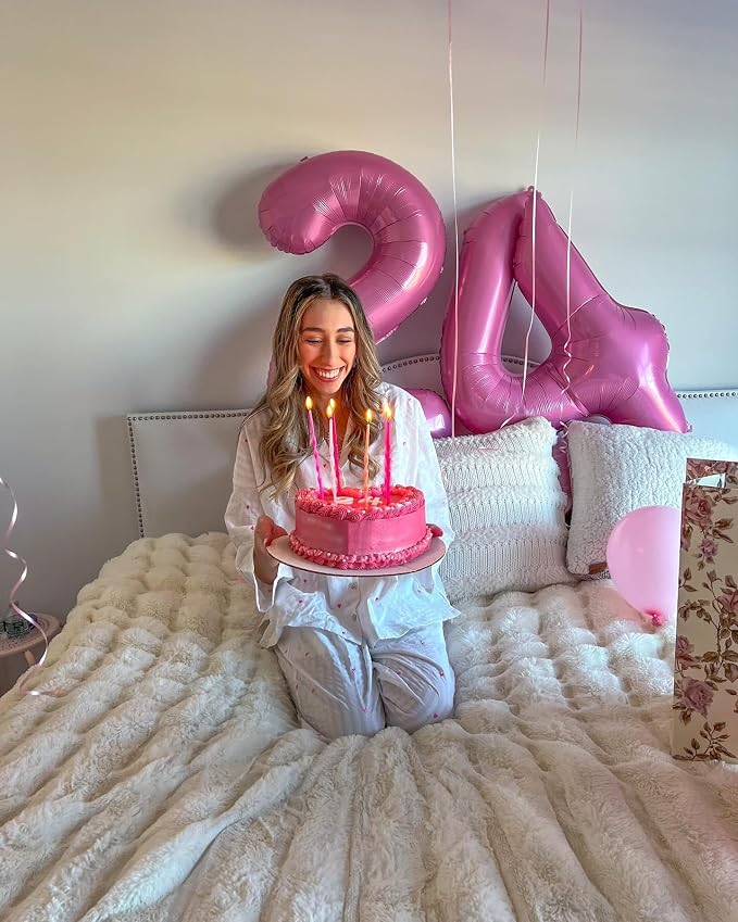 Pink Number 6 Balloon 40 Inch, 6th Birthday Party Decorations Men Women | Foil - Image 4
