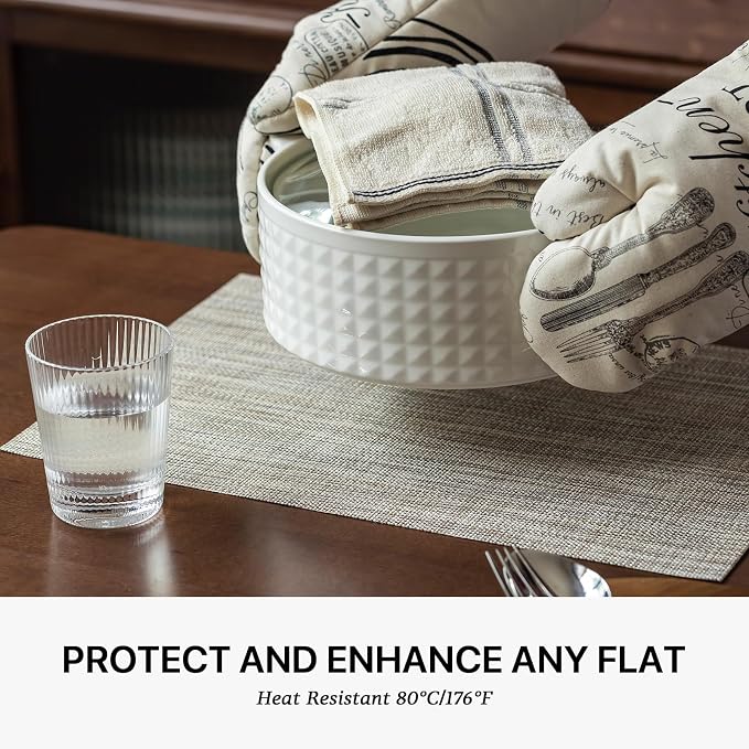 LEXMORE PlaceMats Set of 12 Vinyl/Plastic Woven Place Mats - Image 5