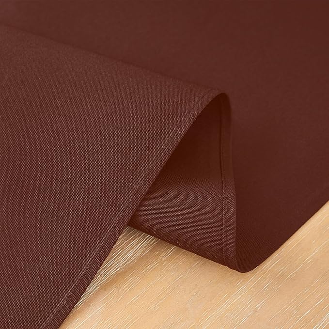 2 Pack Chocolate Small Short Table Runner 12 x 48 Inch Solid Color Runners Coffee Table Dresser for Daily Party Home Decoration