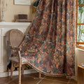 Floral Rod Pocket Semi Sheer 96 Inch Curtains 2 Panel Set by ENJOYBRIDAL
