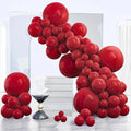 PartyWoo Burgundy Balloons 140pcs Dark Red Maroon Ruby Red Different Sizes | 18 by PartyWoo