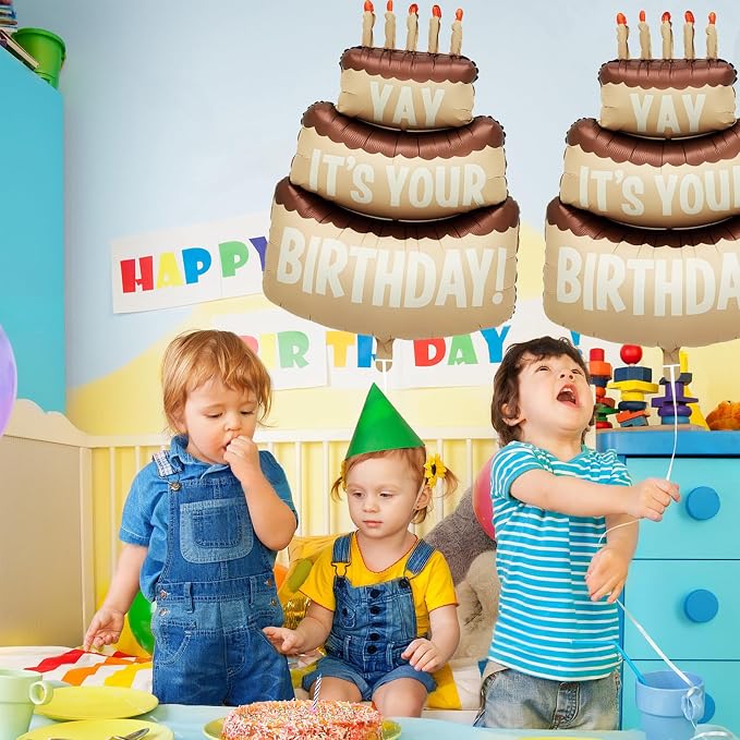 35" 2pk Happy Birthday Foil Balloons "Yay", Yay balloon, - Image 5