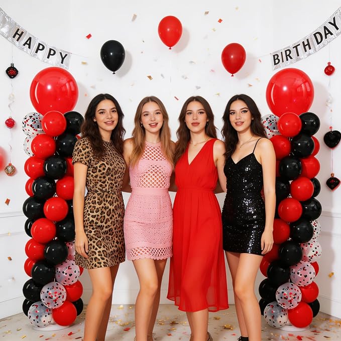 Red and Black Balloon Column Stand Kit Set of 2 - Image 8